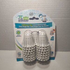 TubShroom Toss 21 Pack Disposable Bathtub Drain Strainers Hair Catcher New
